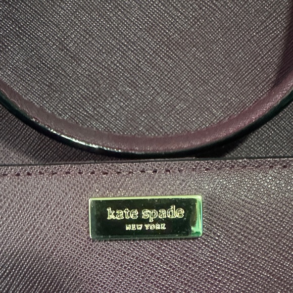 Kate Spade Laurel Way Reese Satchel and Stacy Wallet Deep Plum perfect for Fall - Picture 3 of 9